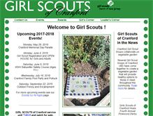 Tablet Screenshot of cranfordgirlscouts.com